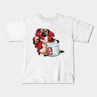 Sad pug Kids T-Shirt